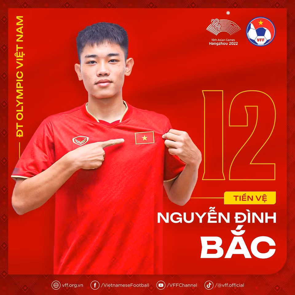 Tiền vệ Nguyễn Đình Bắc. (Nguồn: VFF)