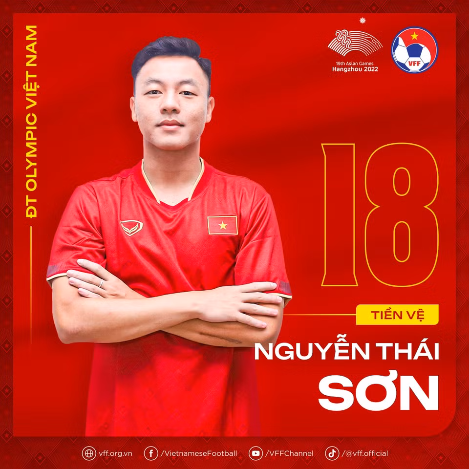 Tiền vệ Nguyễn Thái Sơn. (Nguồn: VFF)