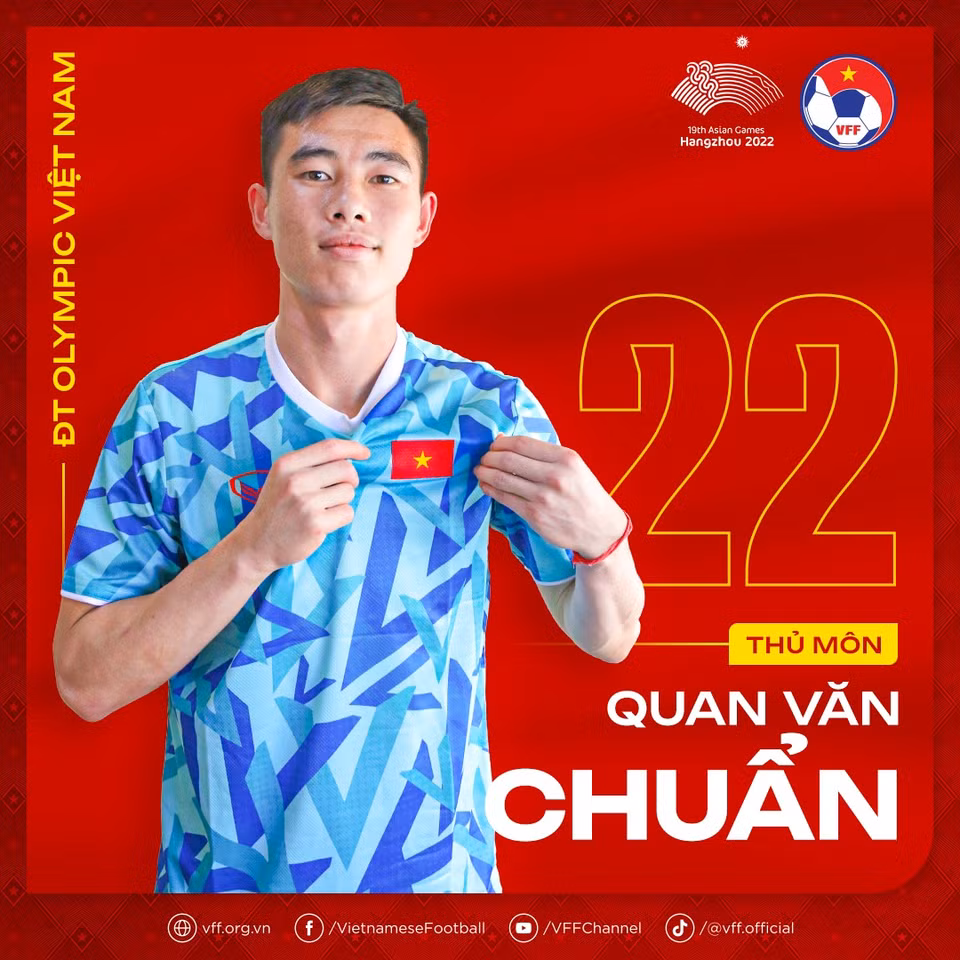Thủ môn, đội phó Quan Văn Chuẩn. (Nguồn: VFF)