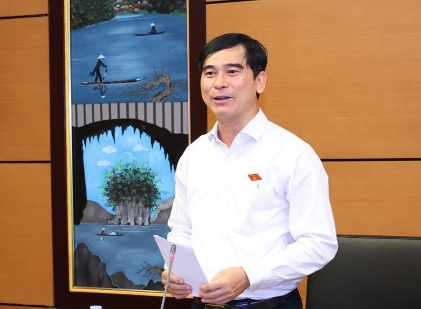 Đại biểu Quốc hội tỉnh Vĩnh Phúc Dương Văn An phát biểu. (Ảnh: Văn Điệp/TTXVN)