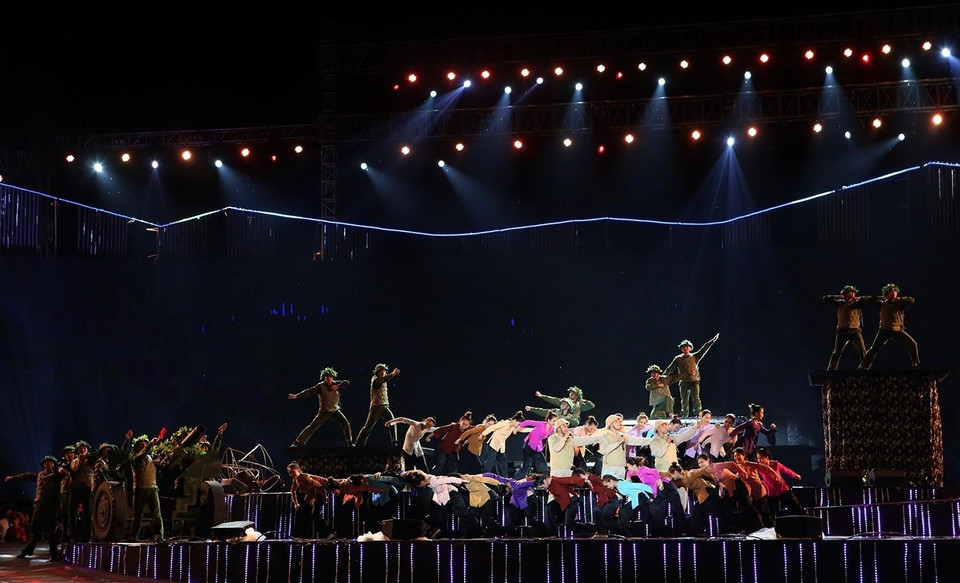 Một tiết mục trong chương trình. (Ảnh: Phan Tuấn Anh/TTXVN)