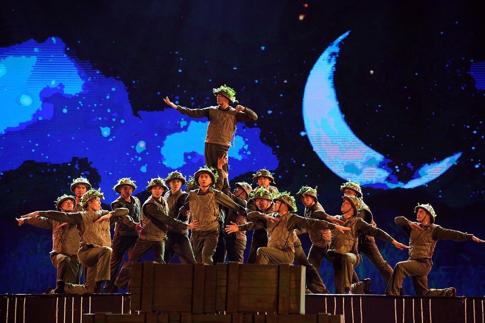 Một tiết mục trong chương trình. (Ảnh: Phan Tuấn Anh/TTXVN)