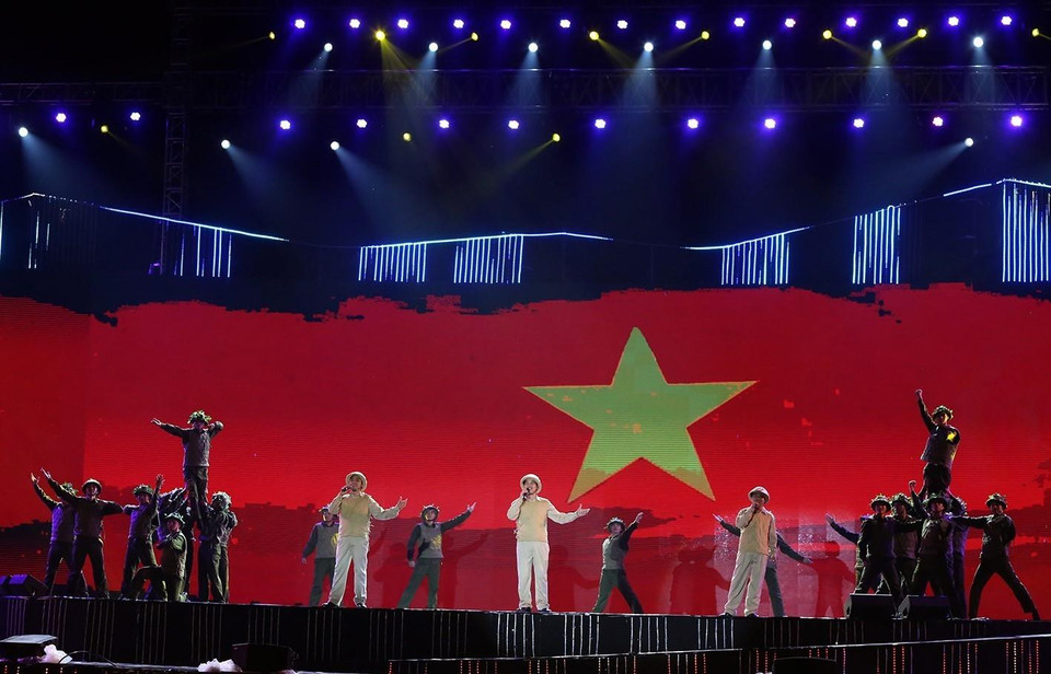 Một tiết mục trong chương trình. (Ảnh: Phan Tuấn Anh/TTXVN)