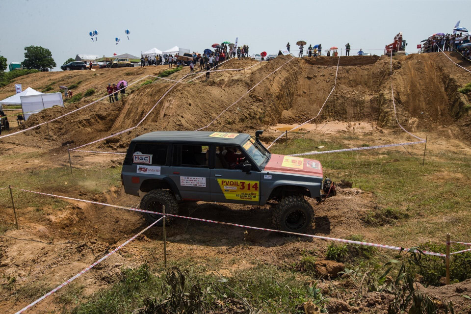 Không gian tại đường đua tính giờ số 6 ở nội dung thi Nâng cao. (Ảnh: Trọng Đạt/TTXVN)