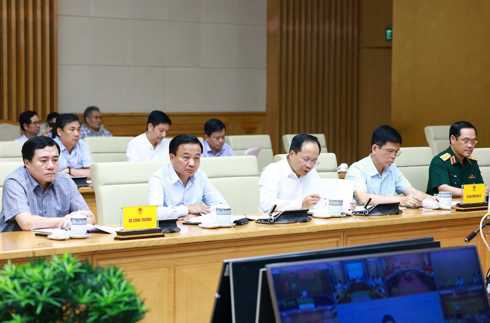 Đại diện các Bộ, ngành tham dự phiên họp. (Ảnh: Dương Giang/TTXVN)