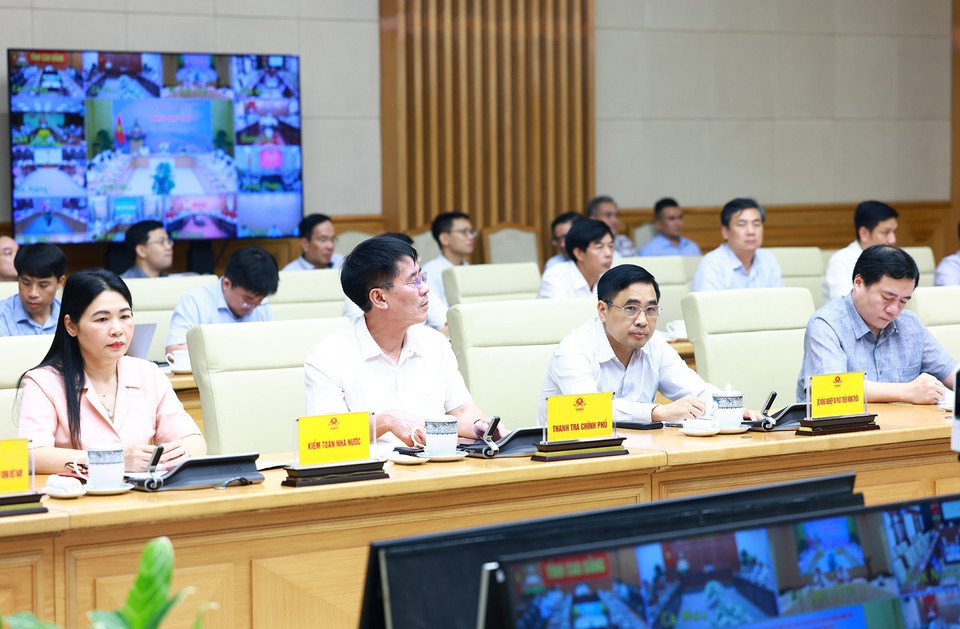 Đại diện các Bộ, ngành tham dự phiên họp. (Ảnh: Dương Giang/TTXVN)