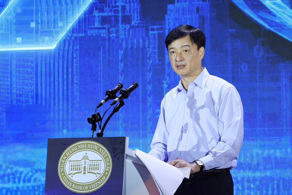 Thứ trưởng Bộ Công an Nguyễn Duy Ngọc phát biểu. (Ảnh: Dương Giang/TTXVN)