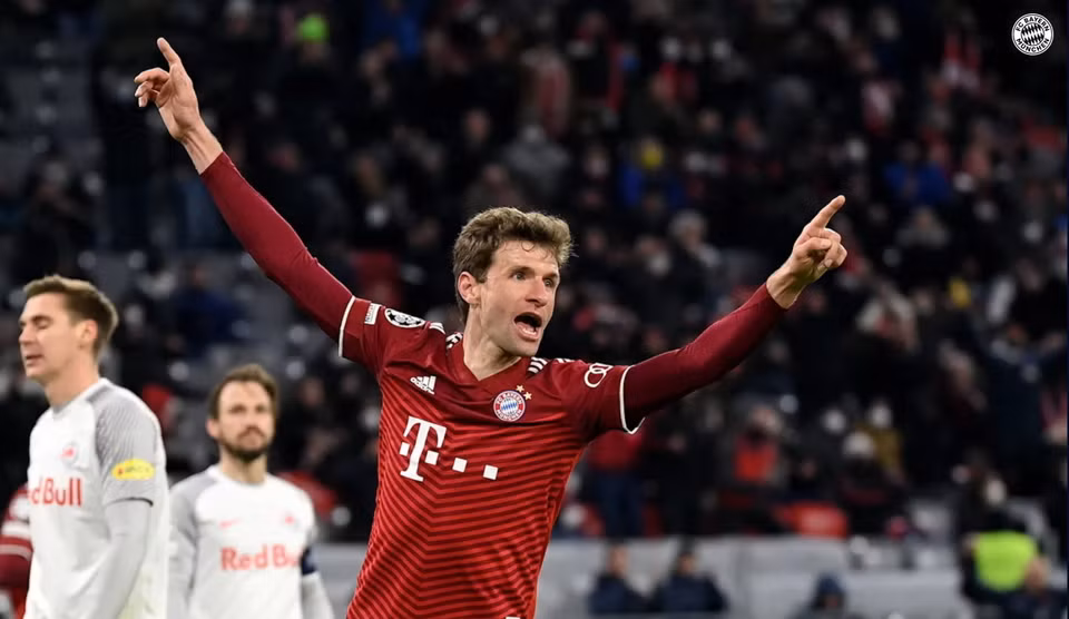 Phút 83, Mueller hoàn tất cú đúp để nâng tỷ số lên 6-1. (Nguồn: FcBayern)