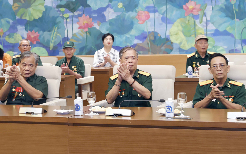 Đại biểu dự buổi gặp mặt. (Ảnh: Doãn Tấn/TTXVN)