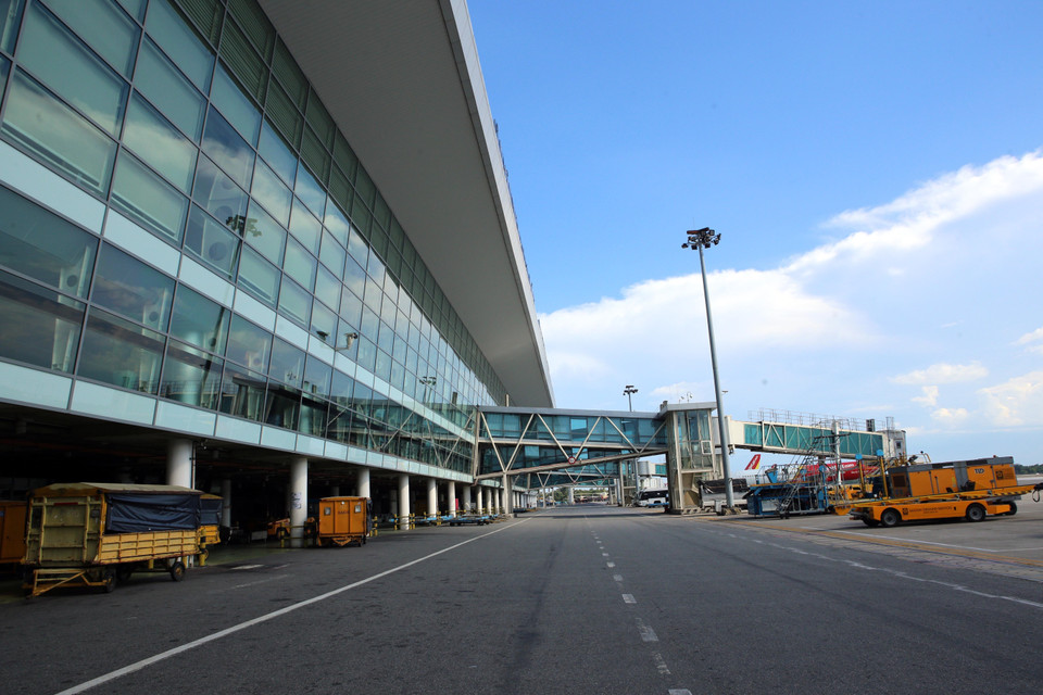 Cảng Hàng không quốc tế Đà Nẵng tạm dừng hoạt động từ 0 giờ ngày 28/7/2020. (Ảnh: Trần Lê Lâm/TTXVN)