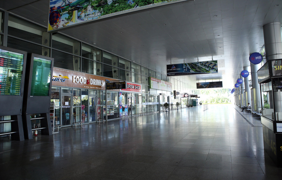 Ga đến tại Cảng Hàng không quốc tế Đà Nẵng tạm dừng hoạt động từ 0 giờ ngày 28/7/2020. (Ảnh: Trần Lê Lâm/TTXVN)