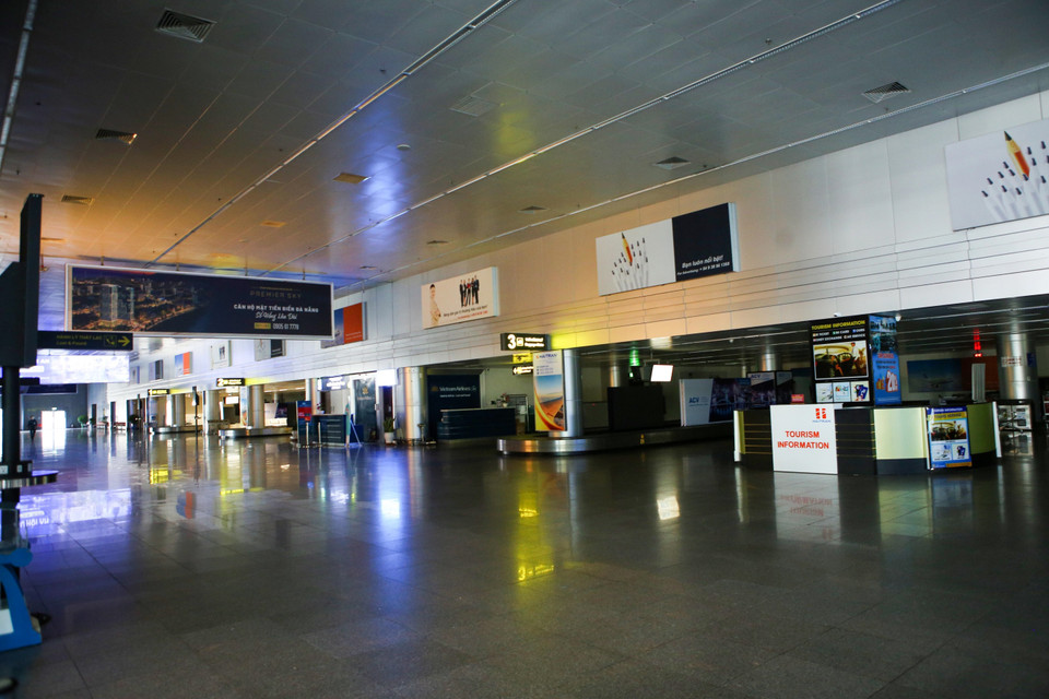 Ga đến tại Cảng Hàng không quốc tế Đà Nẵng tạm dừng hoạt động từ 0 giờ ngày 28/7/2020. (Ảnh: Trần Lê Lâm/TTXVN)
