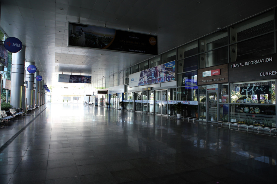 Ga đến tại Cảng Hàng không quốc tế Đà Nẵng tạm dừng hoạt động từ 0 giờ ngày 28/7/2020. (Ảnh: Trần Lê Lâm/TTXVN)