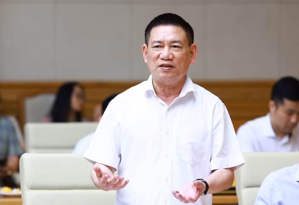 Bộ trưởng Bộ Tài chính Hồ Đức Phớc phát biểu. (Ảnh: Dương Giang/TTXVN)