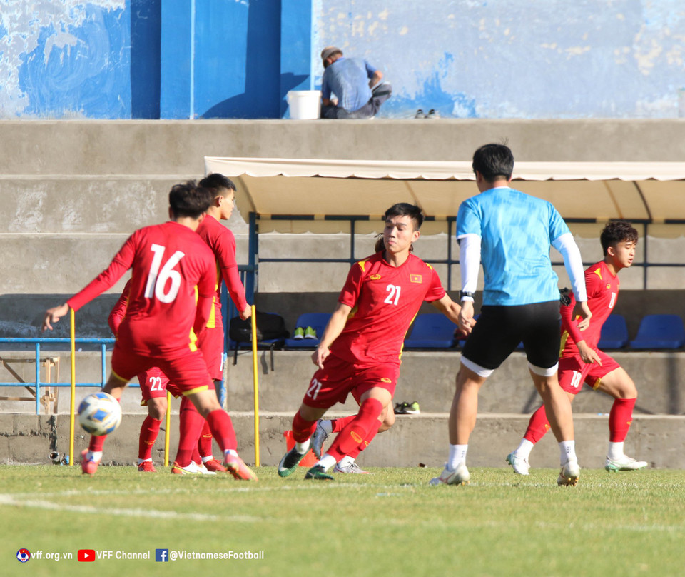 Tất cả đều nỗ lực cho trận đấu với U23 Malaysia. (Nguồn: VFF)