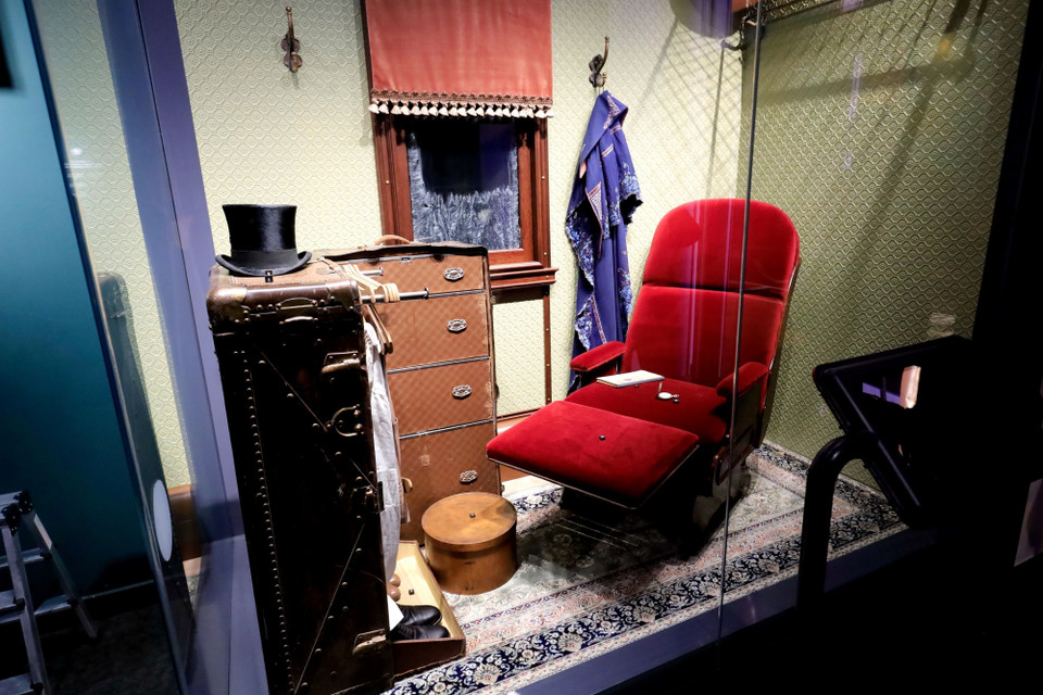 Hình ảnh khoang VIP trên một toa tàu chở khách của đường sắt Nga những năm đầu thế kỷ 20. (Ảnh: Trần Hiếu/TTXVN)