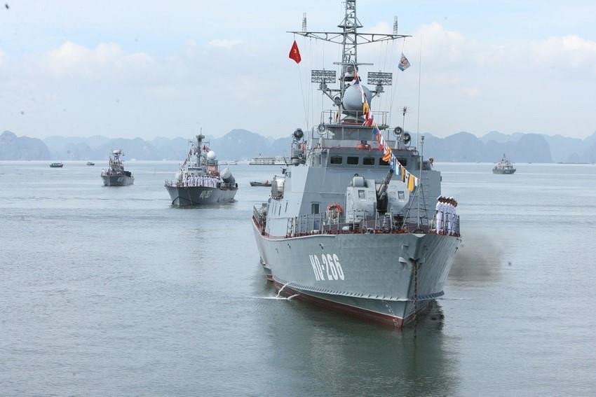 Tàu chiến của Quân chủng Hải quân. (Ảnh: Trọng Đức/TTXVN)