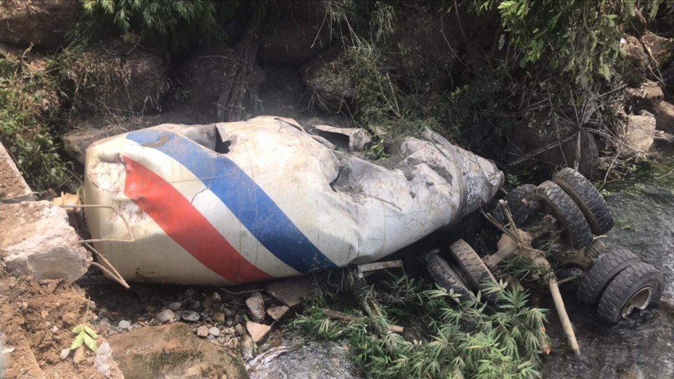 Hiện 3 người bị thương đang được cấp cứu tại Bệnh viện Đa khoa tỉnh Lai Châu.(Ảnh: TTXVN phát)