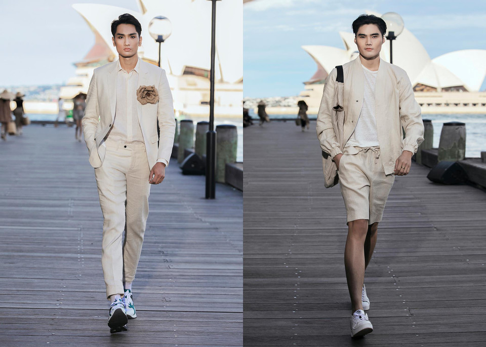 Các bộ trang phục được trình diễn trong chương trình. (Ảnh: Diệu Linh/Vietnam+)