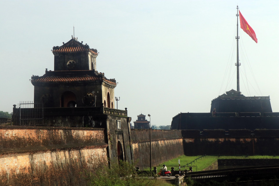 Vẻ đẹp trầm mặc của những cửa thành ở Kinh đô Huế. (Ảnh: Đỗ Trưởng/TTXVN)