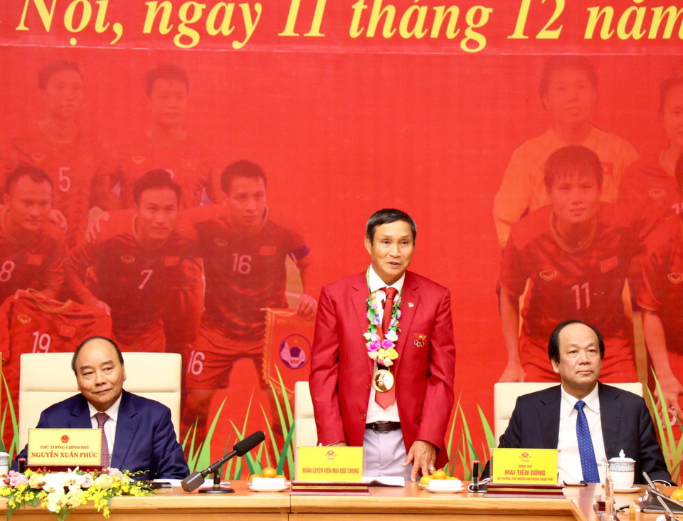 Huấn luyện viên Mai Đức Chung. (Ảnh: Nguyên An/Vietnam+)