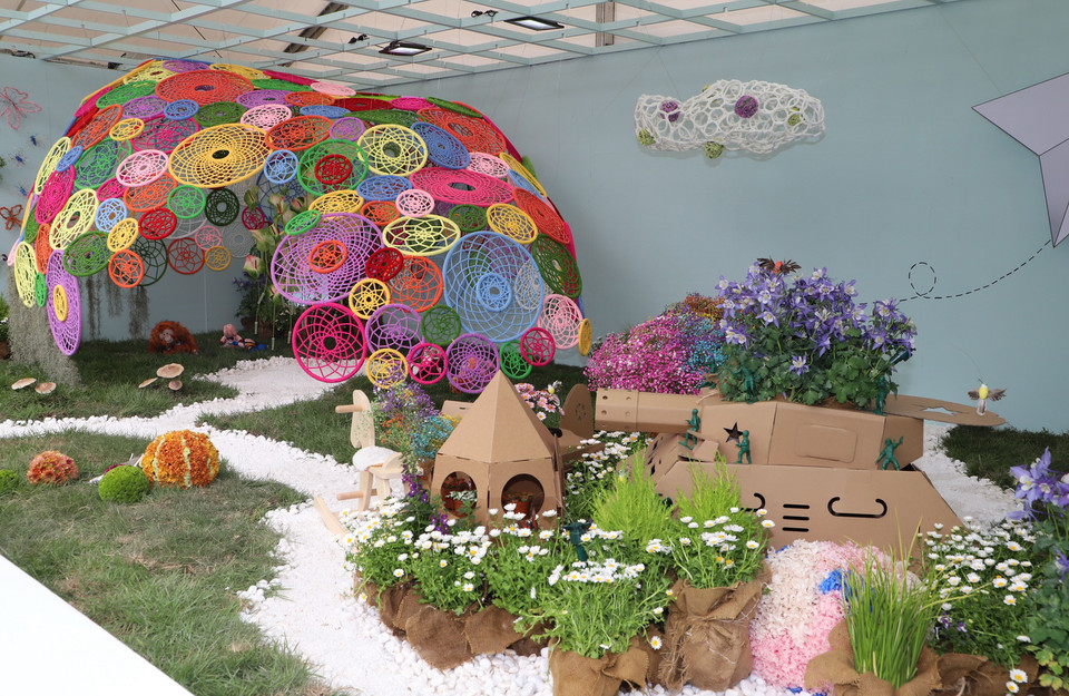 Một không gian trưng bày tại triển lãm. (Ảnh: Xuân Vịnh/TTXVN)