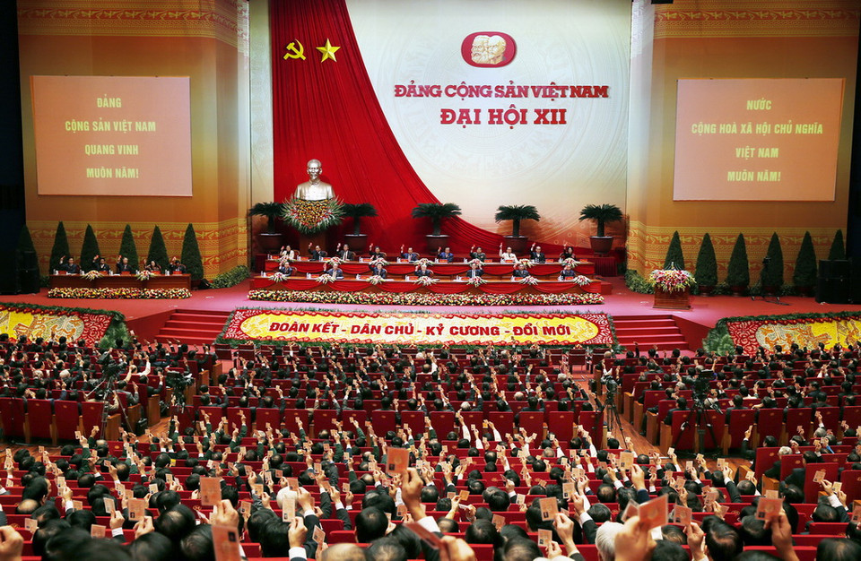 Đại hội đại biểu toàn quốc lần thứ XII của Đảng: Toàn cảnh Đại hội đại biểu toàn quốc lần thứ XII của Đảng. (Ảnh: Đức Tám/TTXVN)