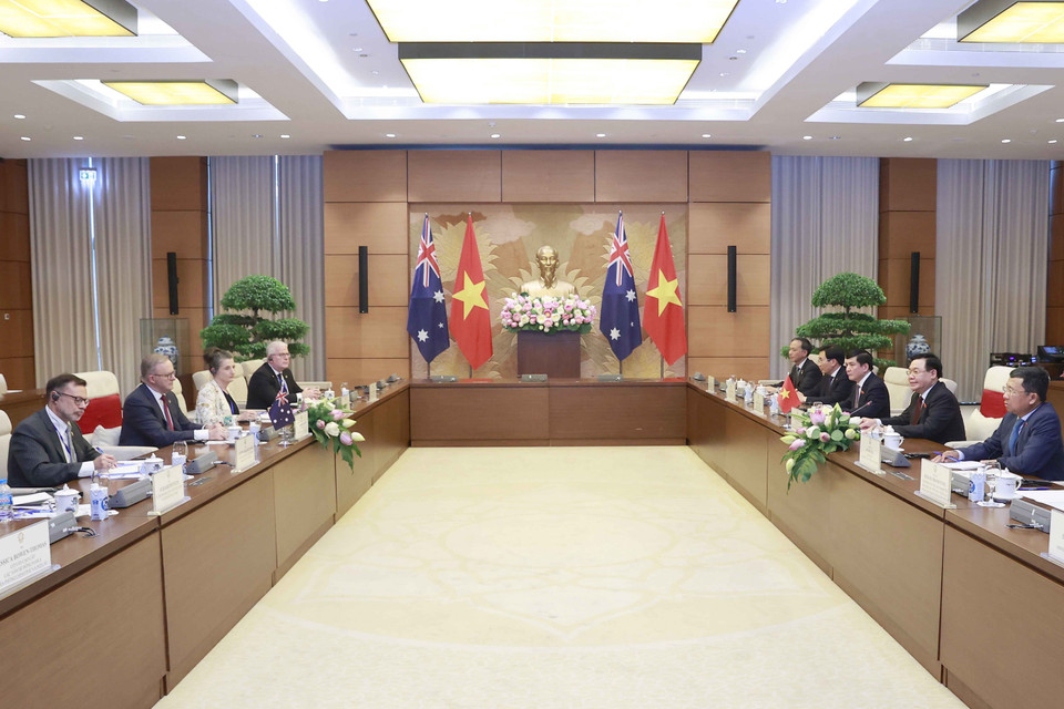 Toàn cảnh buổi tiếp. (Ảnh: Doãn Tấn/TTXVN)