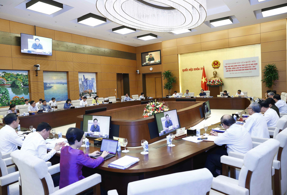 Quang cảnh buổi làm việc. (Ảnh: Doãn Tấn/TTXVN)