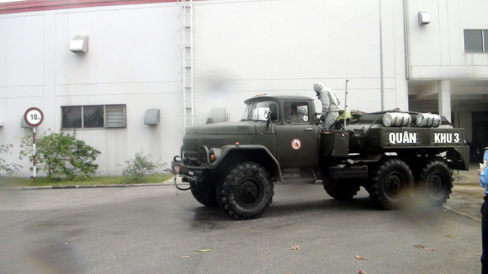 Trong đó có Khu đô thị thương mại Lai Cách, Công ty TNHH Kuroda Kagaku Việt Nam, Trung tâm Y tế huyện, Trung tâm Giáo dục thường xuyên-Giáo dục nghề nghiệp huyện Cẩm Giàng... (Ảnh: TTXVN phát)