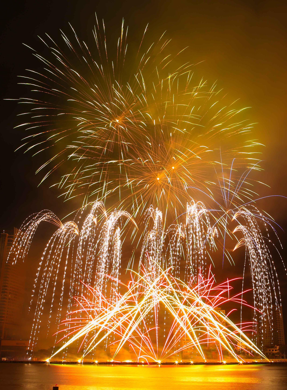 Màn trình diễn pháo hoa của đội Phần Lan. (Ảnh: Trần Lê Lâm/TTXVN)