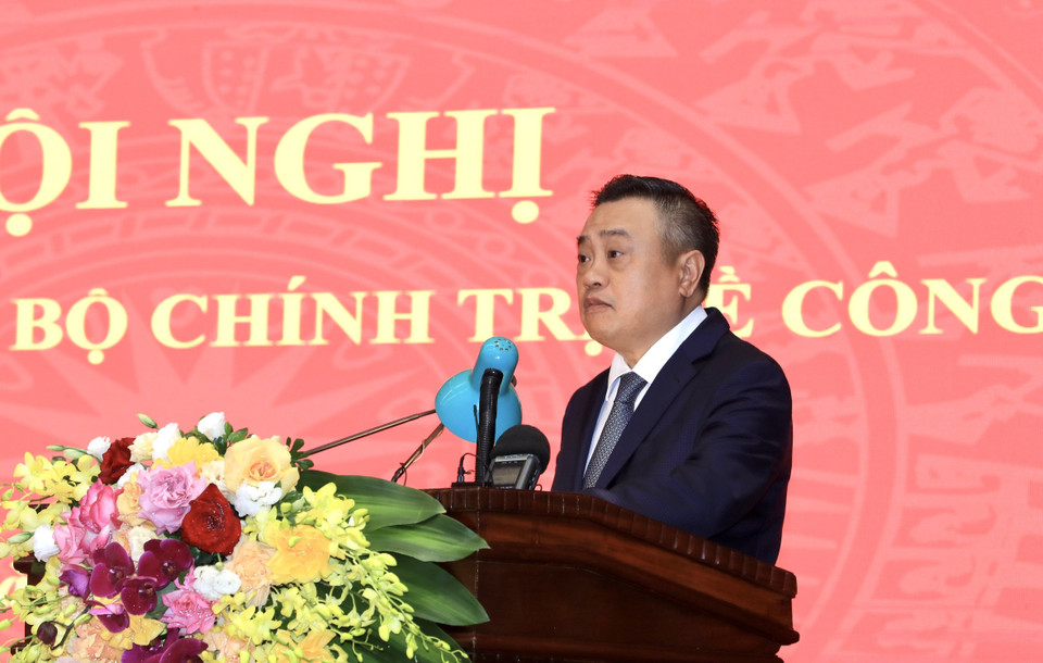 Ông Trần Sỹ Thanh phát biểu. (Ảnh: Lâm Khánh/TTXVN)