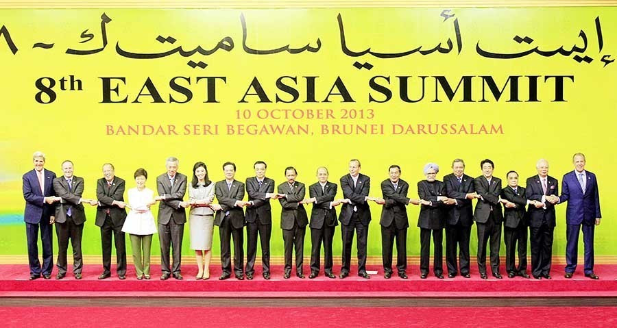 Thủ tướng Nguyễn Tấn Dũng dự Hội nghị Cấp cao Đông Á (EAS) lần thứ 8, ngày 10/10/2013, tại Bandar Seri Begawan (Brunei). (Ảnh: Đức Tám/TTXVN)