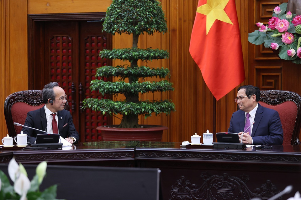 Thủ tướng Phạm Minh Chính đánh giá cao quan hệ Đối tác Chiến lược tăng cường Việt Nam-Thái Lan thời gian qua phát triển rất tốt đẹp, đi vào chiều sâu trên tất cả các lĩnh vực. (Ảnh: Dương Giang/TTXVN) 