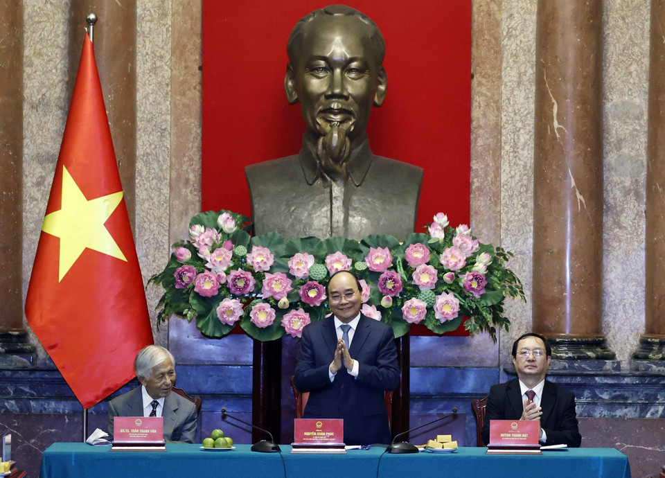 Quang cảnh buổi tiếp. (Ảnh: Thống Nhất/TTXVN)