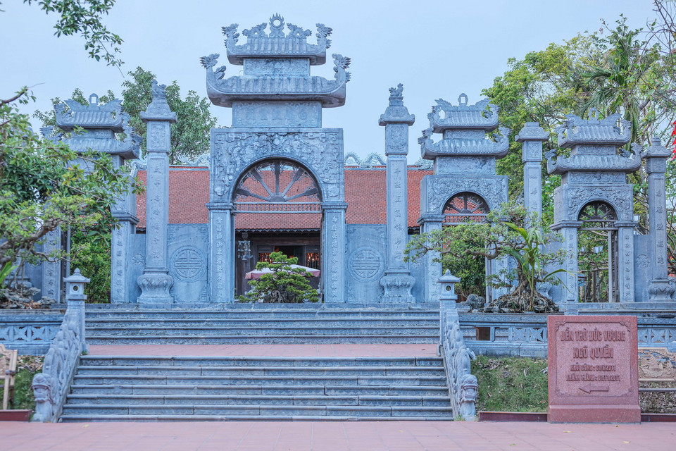 Đền thờ Đức vương Ngô Quyền. (Ảnh: Hoàng Hiếu/ TTXVN)