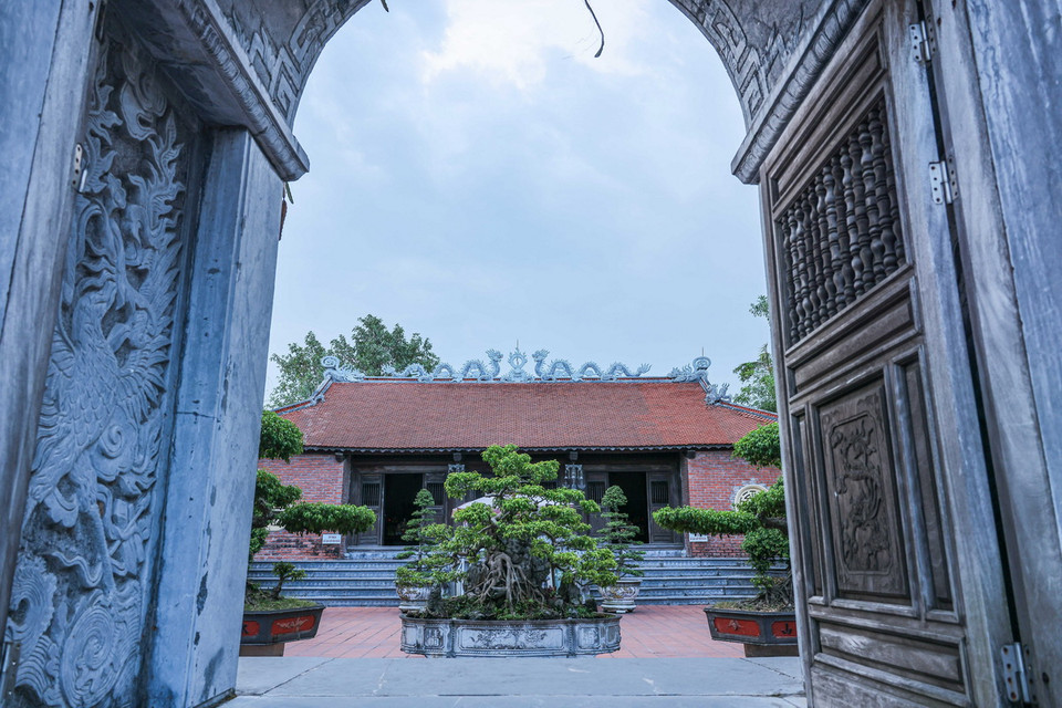 Đền thờ Đức vương Ngô Quyền. (Ảnh: Hoàng Hiếu/ TTXVN)