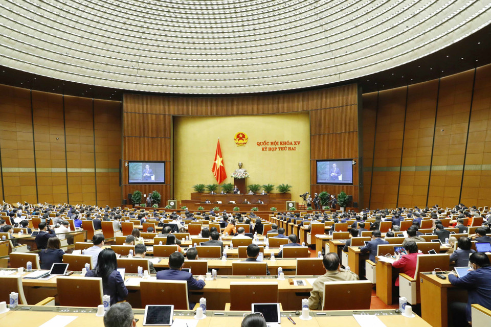 Quang cảnh Phiên chất vấn sáng 11/11. (Ảnh: Phương Hoa/TTXVN)