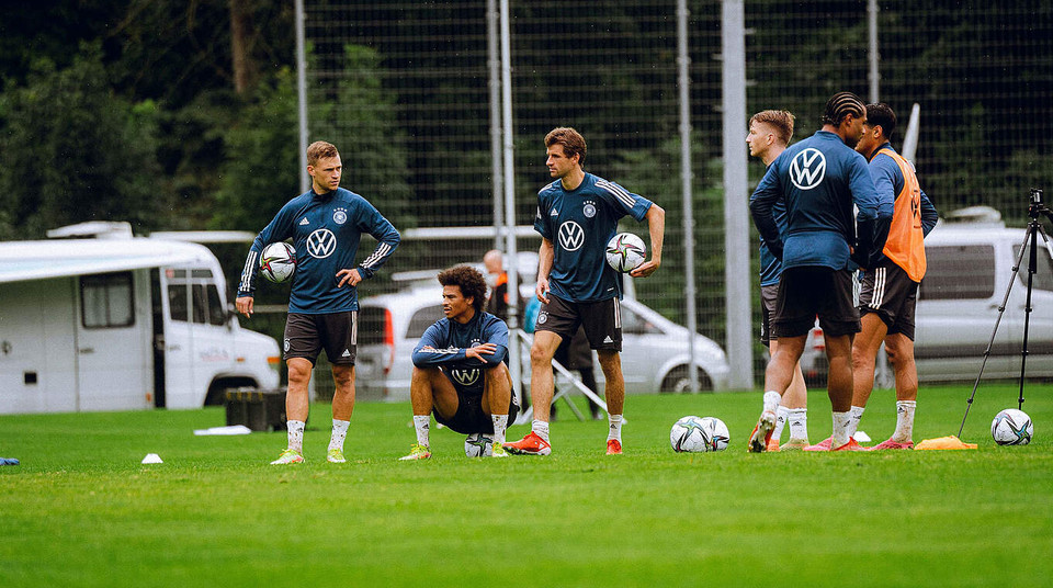 Mueller và các thành viên Bayern chính là những trụ cột của tuyển Đức. (Nguồn: DFB)