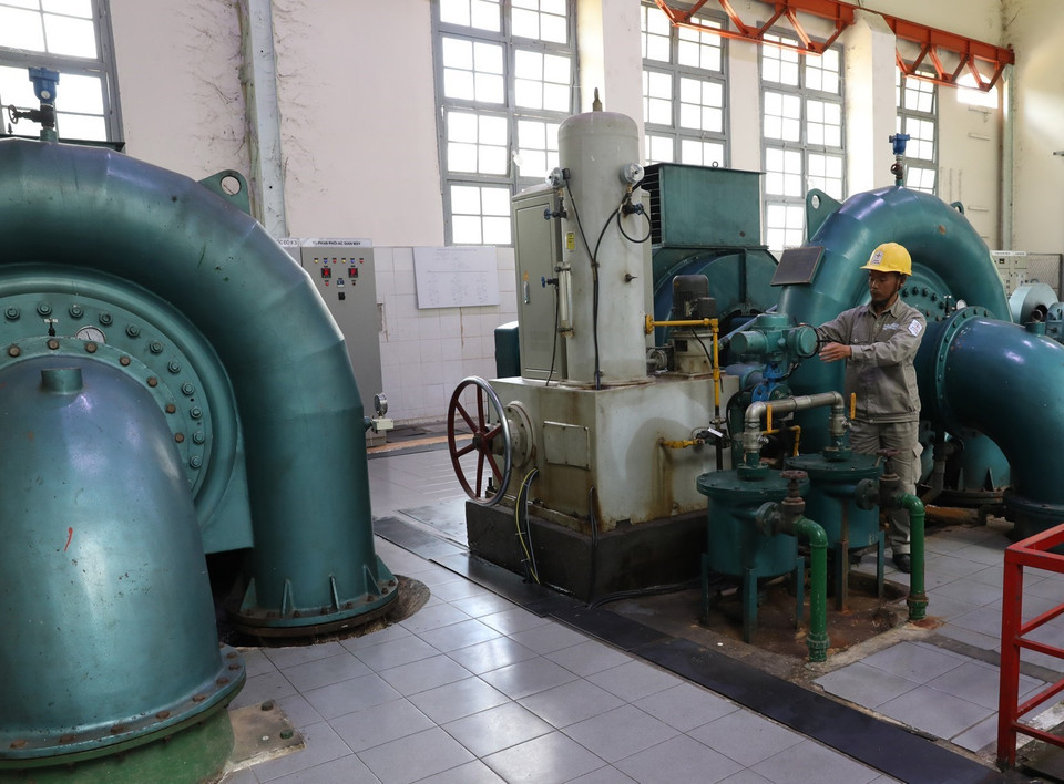 Hiện nay, nhà máy thủy điện Ankroet do Công ty Điện lực Lâm Đồng thuộc Tổng Công ty Điện lực miền Nam quản lý, vận hành. (Ảnh: Ngọc Hà/TTXVN)