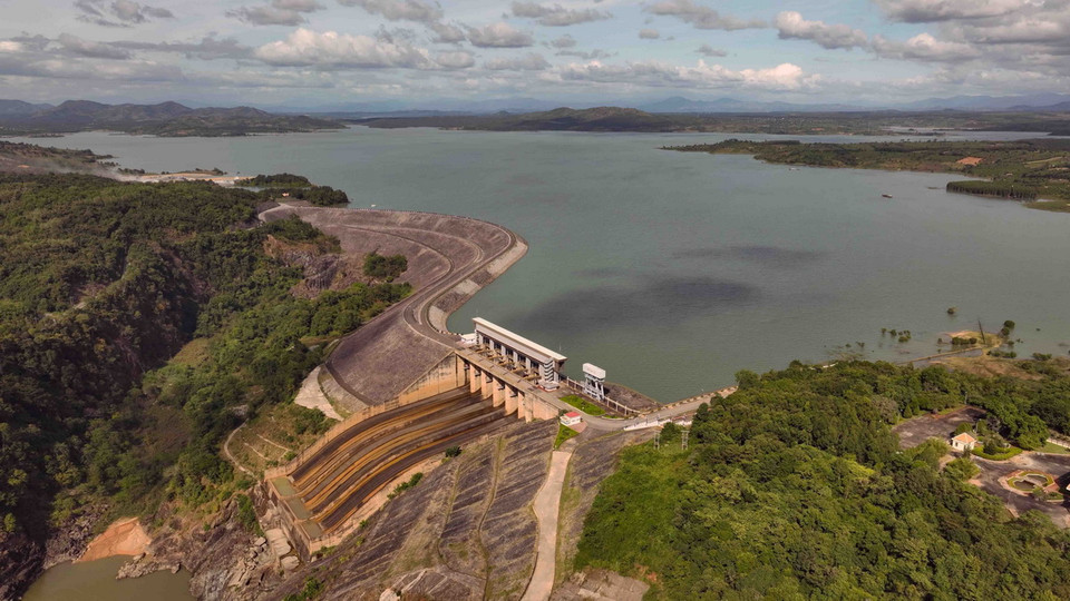 Hồ thủy điện Ialy (nhà máy thuỷ điện Ialy) ở thị trấn Ya Ly, huyện Chư Păh, tỉnh Gia Lai. (Ảnh: Vũ Sinh/TTXVN)