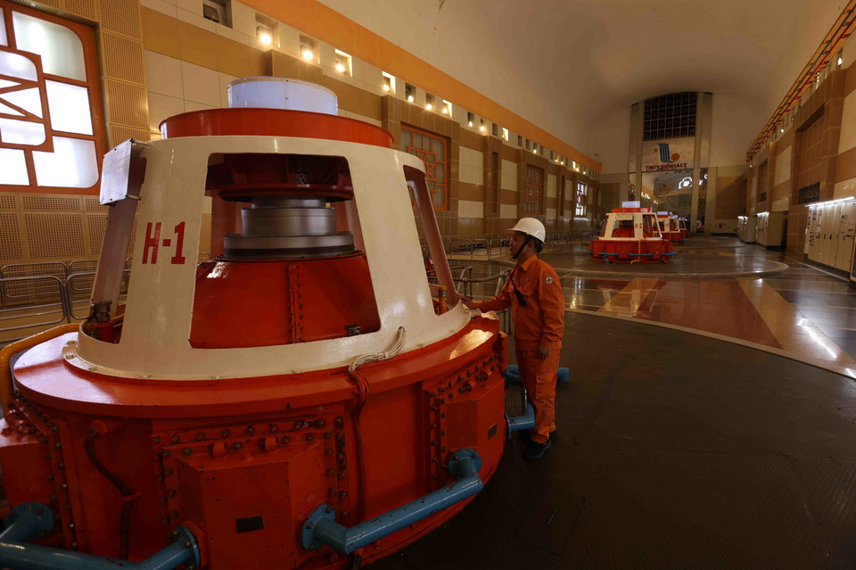 Tính đến hết tháng 11/2024, Công ty Thủy điện Ialy đã sản xuất hơn 109 tỷ KWh điện, góp phần vào sự nghiệp công nghiệp hóa, hiện đại hóa đất nước. (Ảnh: Vũ Sinh/TTXVN)