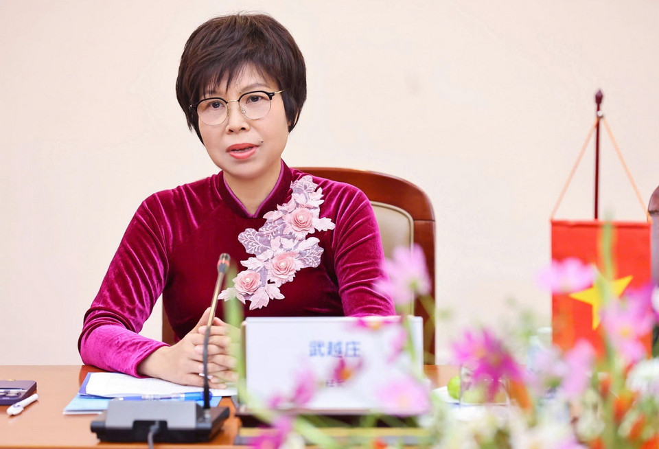 Tổng Giám đốc Thông tấn xã Việt Nam Vũ Việt Trang phát biểu. (Ảnh: Minh Đức/TTXVN)