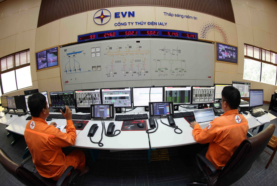 Tính đến hết tháng 11/2024, Công ty Thủy điện Ialy đã sản xuất hơn 109 tỷ KWh điện, góp phần vào sự nghiệp công nghiệp hóa, hiện đại hóa đất nước. (Ảnh: Vũ Sinh/TTXVN)