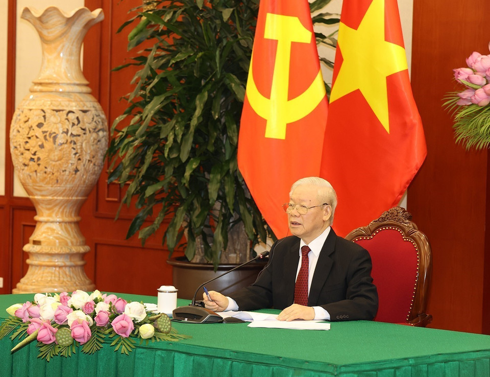 Tổng Bí thư Nguyễn Phú Trọng. (Ảnh: Trí Dũng/TTXVN)