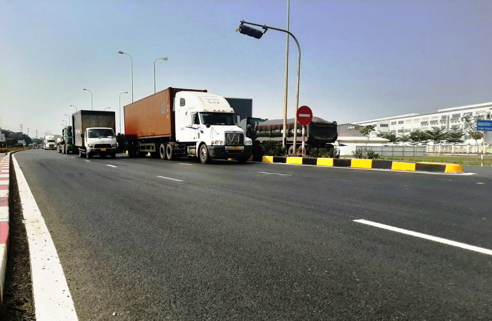 Nút giao Km47-Km48+040 tại phường Tứ Minh, thành phố Hải Dương đã hoàn thiện sửa chữa mặt đường và đảm bảo giao thông êm thuận cho phương tiện lưu thông. (Ảnh: Việt Hùng/Vietnam+)