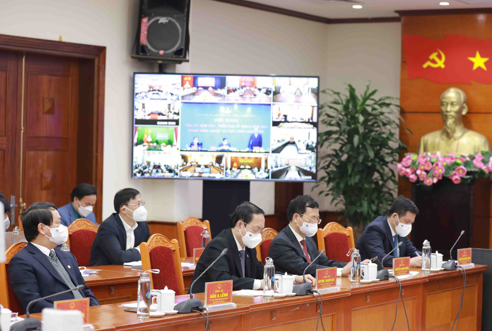 Đại biểu các bộ, ngành tham dự hội nghị. (Ảnh: Vũ Sinh/TTXVN)