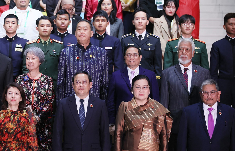 Thủ tướng Phạm Minh Chính tham dự buổi lễ. (Ảnh: Dương Giang/TTXVN)