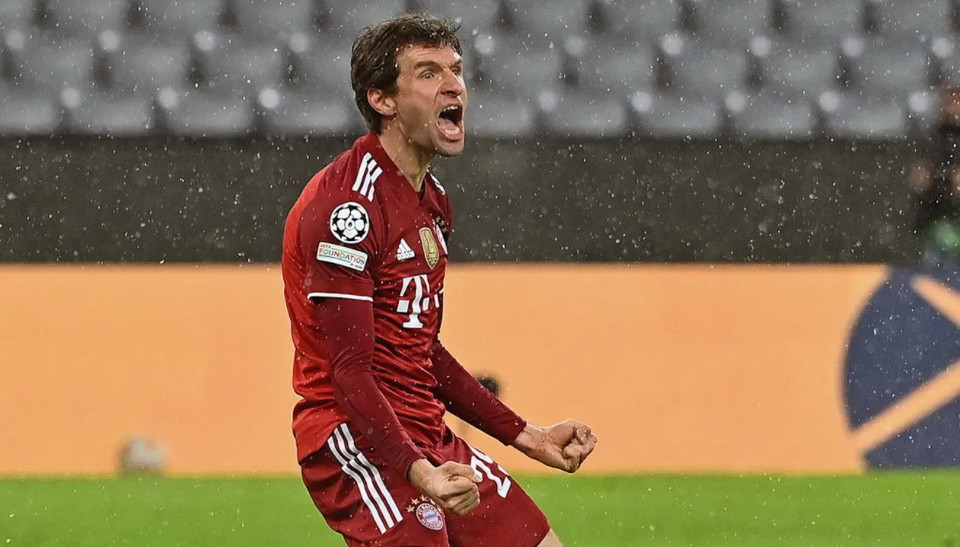 Đây cũng là pha lập công thứ 50 của Mueller tại Champions League. (Nguồn: FcBayern)