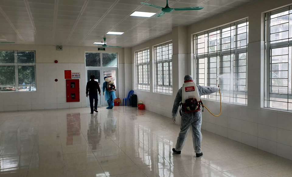 Bệnh viện được vận hành chính thức vào ngày 3/2/2020 với đầy đủ các trang thiết bị hiện đại và đội ngũ cán bộ, y, bác sĩ giỏi chuyên môn, sẵn sàng làm nhiệm vụ 24/24h. (Ảnh: Bùi Đức Hiếu/TTXVN)